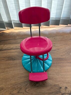 Journey girls stylin studio Pink & Blue Doll Salon Chair